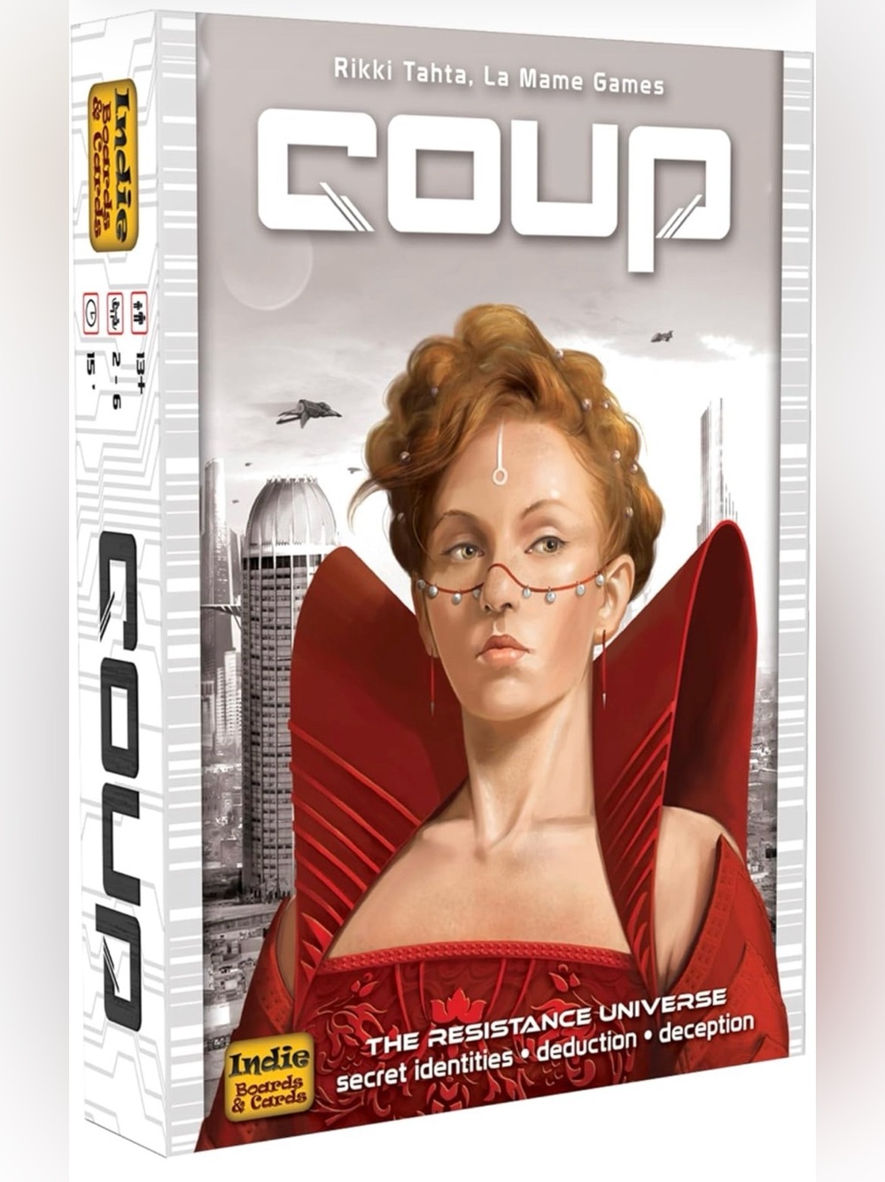 Coup Card Game by Indie Boards & Cards, Fast Bluffing and Social Deduction